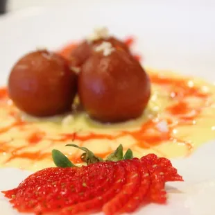a plate of appetizers