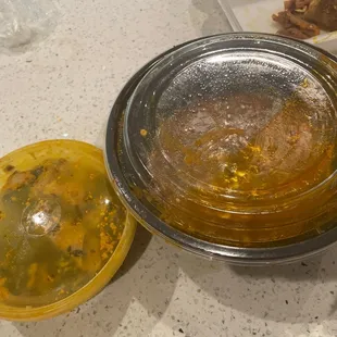 Regular okra with regular meat and egusi that I didn't even get a chance to finish. What a waste.