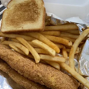 Two piece fish and fries