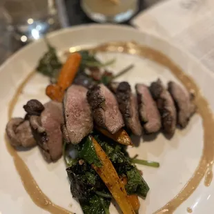 Honey infused duck breast