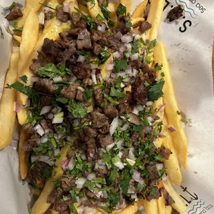 Asada loaded fries