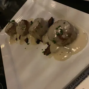 Scallops on Pork Belly