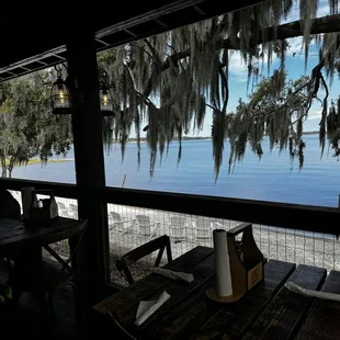 View of the lake from the patio