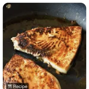 This is sword fish. This is blackened properly.