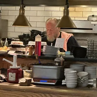 The Cook at Salt Springs that was screaming at staff  being belligerent.