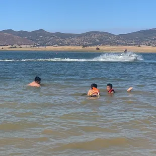 Swimming area is small but ok, if you have a jet ski this is the place to be!