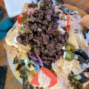 Macho Nachos w/ Carna Asada