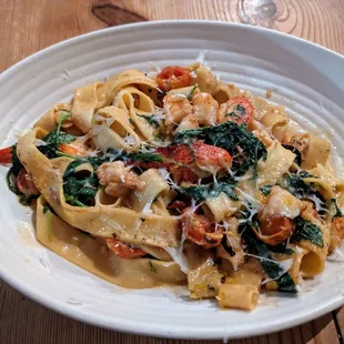 Lobster and shrimp pappardelle