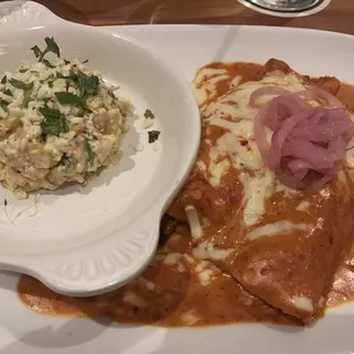 Fish Enchiladas Plate