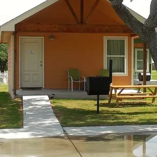 We have four cabins for rent.