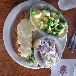 Parmesan Crusted Shrimp Lunch Plate