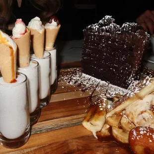 We ended the night on a sweet note with some decadent desserts.