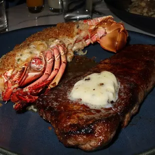For the Surf &amp; Turf, we got to choose our steak &amp; seafood.