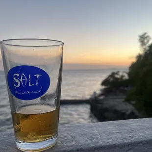 Lager, breeze and the sunset