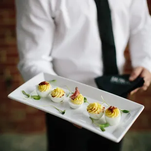 saltblockhospitality10 food stations. 3 floors of tray passed hors d'oeuvres + chef attended stations. Craft cocktails + local beer for 550