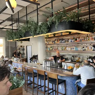 The bar area.  Restaurant is tiny.