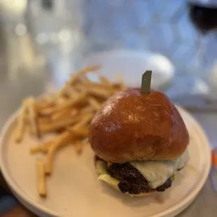 Burger was pretty decent. The bun really makes it awesome