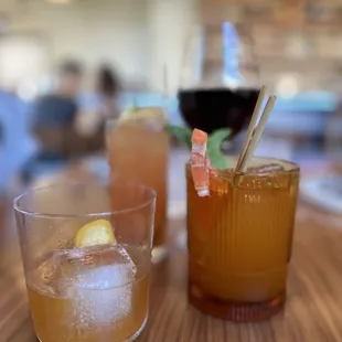 Fantastic cocktails. Lolo's wish - my favorite. Hey there Delilah - clean &amp; spicy. Peanut butter old fashioned - faintest hint of PB