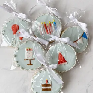 Birthday Cookie Box with packaging