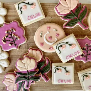 Floral Sip &amp; See Sugar Cookies