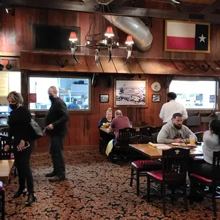 people eating in a restaurant