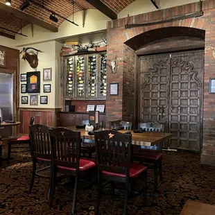 the dining area