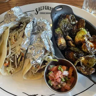 Vaquero tacos + Brussels sprouts