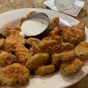 Fried pickles were delicious
