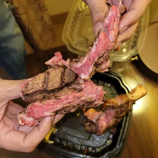 Undercooked and unseasonably steak