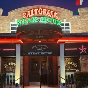 the front of the restaurant