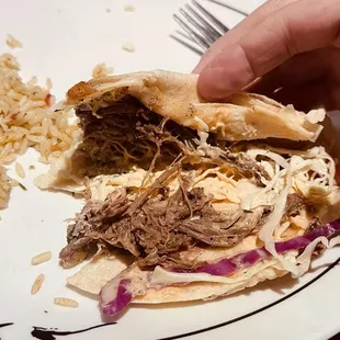 Tacos with brisket