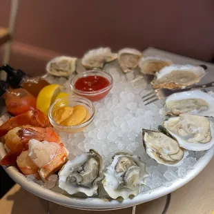 Oysters and Crab Claw