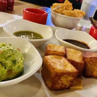 Grilled cheese, fried cheese. I forget but these are a must have!!