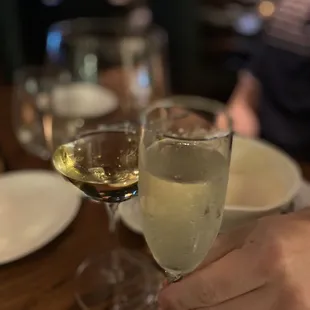 Chardonnay and Prosecco