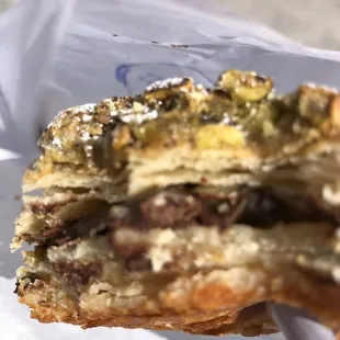 chocolate pistachio croissant mmm!