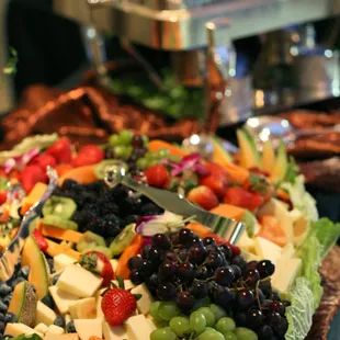Imported European Cheese and Napa Valley Charcutière Display