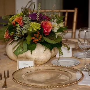 Thanksgiving inspired table decor