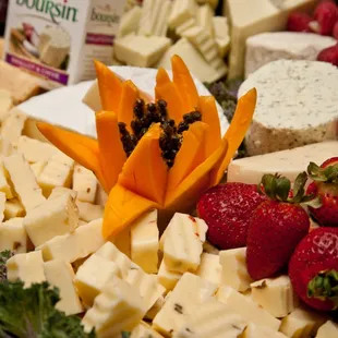 Imported European Cheese and Napa Valley Charcutière Display
