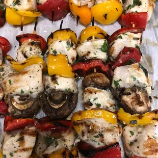 Grilled Shelton Chicken K-bobs