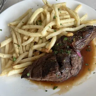 Steak &amp; frites- truffle fries insanely good - steak sauce was amazing