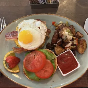 Breakfast burger