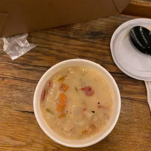 Soup - green Chile clam chowder