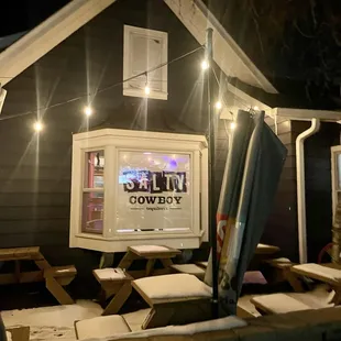 outside, sushi and sashimi