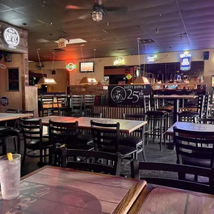 the inside of a restaurant