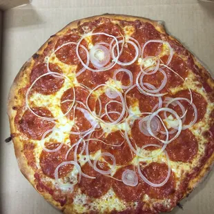 a pizza in a box