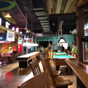 Shuffleboard and pool
