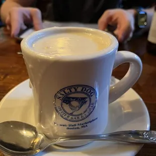 a cup of cappuccino