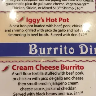 Neither of these dishes are Mexican.