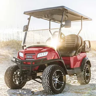 We only use Club Cars. Top of the line brand new .