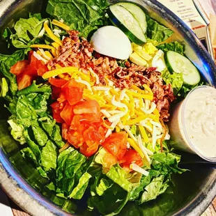 Skip the Salty Js salad, get the wings instead. Tons of lettuce though if you&apos;re trying to eat your greens